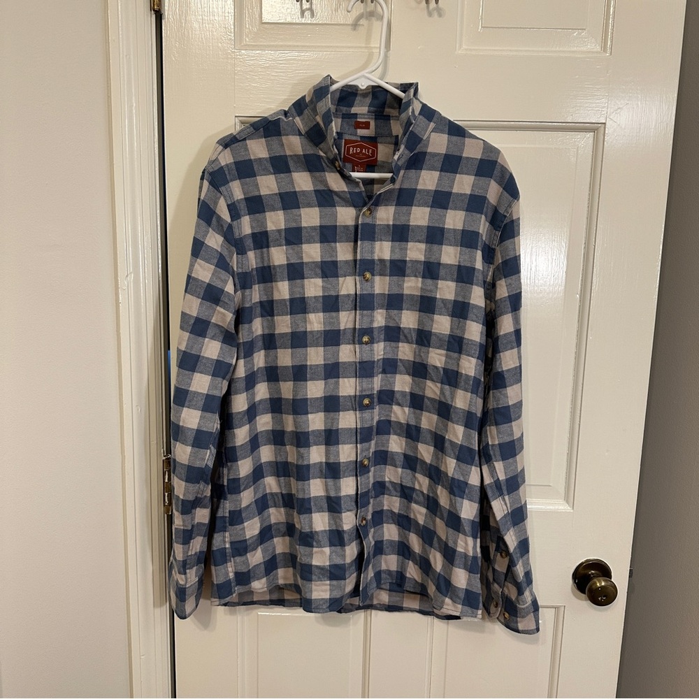 Blue and White Men’s Flannel